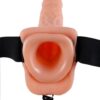 Fetish Fantasy Series 9 Inch Hollow Strap-On With Balls Light