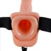 Fetish Fantasy Series 9 Inch Vibrating Hollow Strap-On With Balls Light