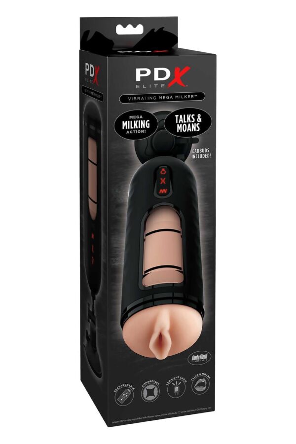 PDX ELITE VIBRATING MEGA MILKER LIGHT