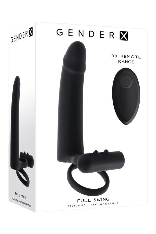 841234-P.jpg Gender X Dildo With Cockring Black