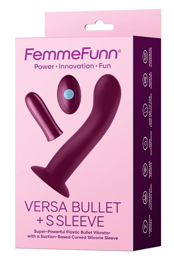 Femmefunn Versa Bullet With S Sleeve Dark Fuchsia