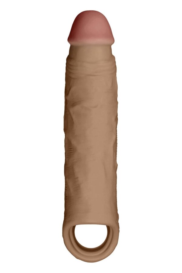 Shaft Sheath Model F 6.9 Inch Liquid Silicone Sleeve Oak