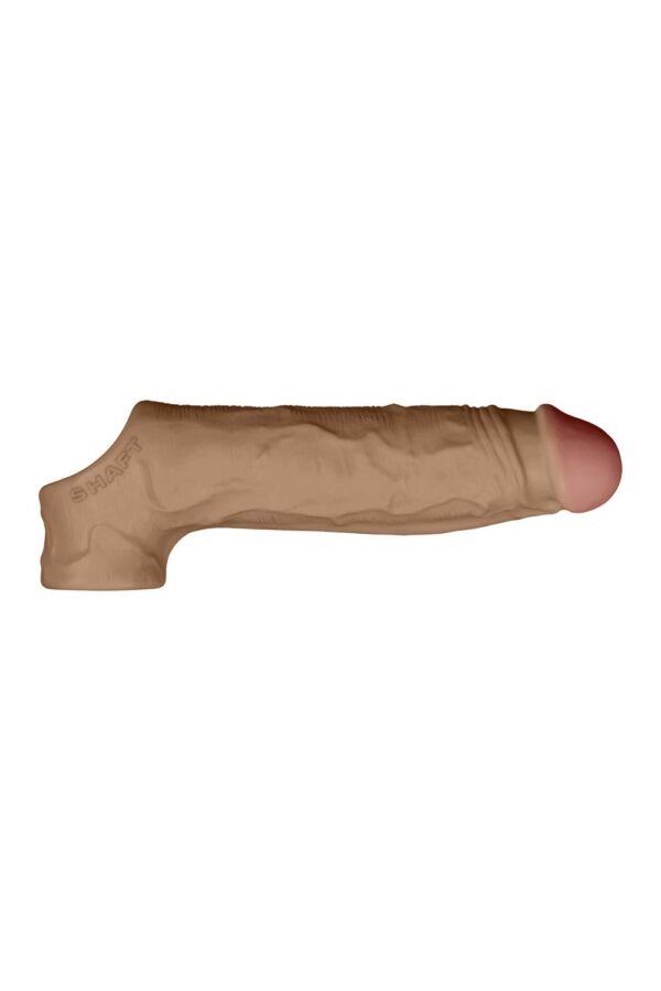 Shaft Sheath Model F 6.9 Inch Liquid Silicone Sleeve Oak