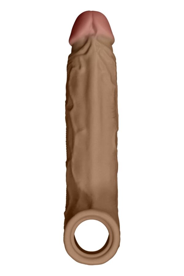 Shaft Sheath Model F 6.9 Inch Liquid Silicone Sleeve Oak