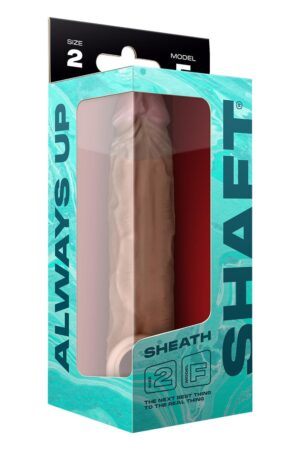 Shaft Sheath Model F 6.9 Inch Liquid Silicone Sleeve Oak