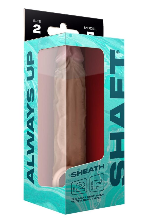 Shaft Sheath Model F 6.9 Inch Liquid Silicone Sleeve Oak