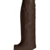 Shaft Sheath Model F 6.9 Inch Liquid Silicone Sleeve Mahogany