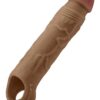 Shaft Sheath Model F Size 1 7.8 Inch Liquid Silicone Sleeve Oak
