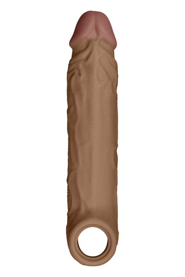Shaft Sheath Model F Size 1 7.8 Inch Liquid Silicone Sleeve Oak
