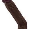 Shaft Sheath Model F Size 1 7.8 Inch Liquid Silicone Sleeve Mahogany