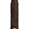 Shaft Sheath Model F Size 1 7.8 Inch Liquid Silicone Sleeve Mahogany