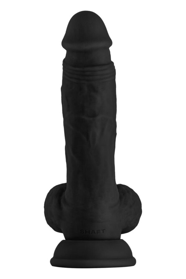 860300-1.jpg Shaft Model A 8.5 Inch Liquid Silicone Dong With Balls Black