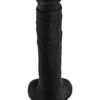Shaft Model A 10.5 Inch Liquid Silicone Dong With Balls Black