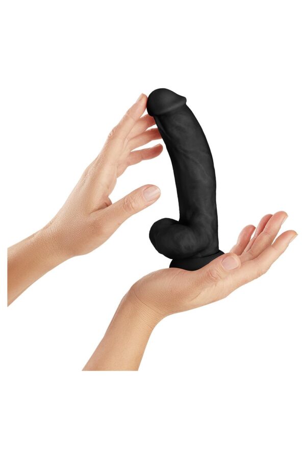 860304-2.jpg Shaft Model C 7.5 Inch Dong With Balls Black