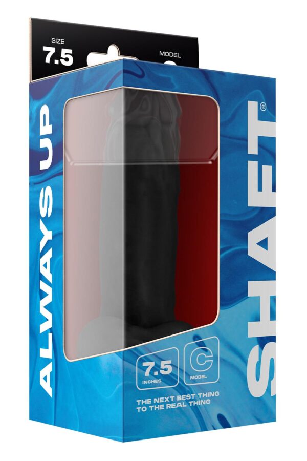 860304-P.jpg Shaft Model C 7.5 Inch Dong With Balls Black