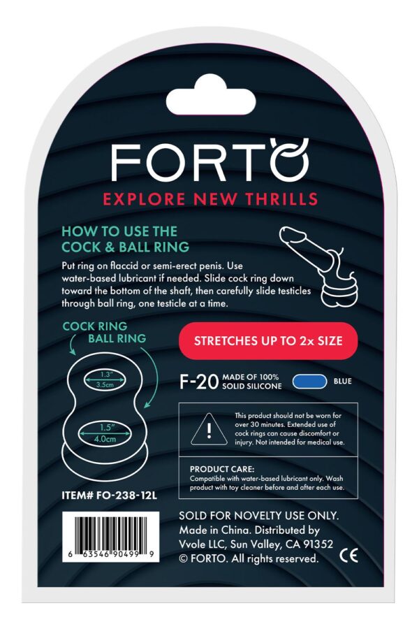860443-3.jpg Forto F-20 Balls Stretcher Large Blue