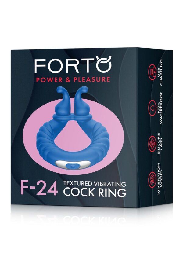 Forto F-24 Textured Vibrating Cockring