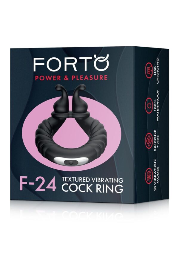 Forto F-24 Textured Vibrating Cockring