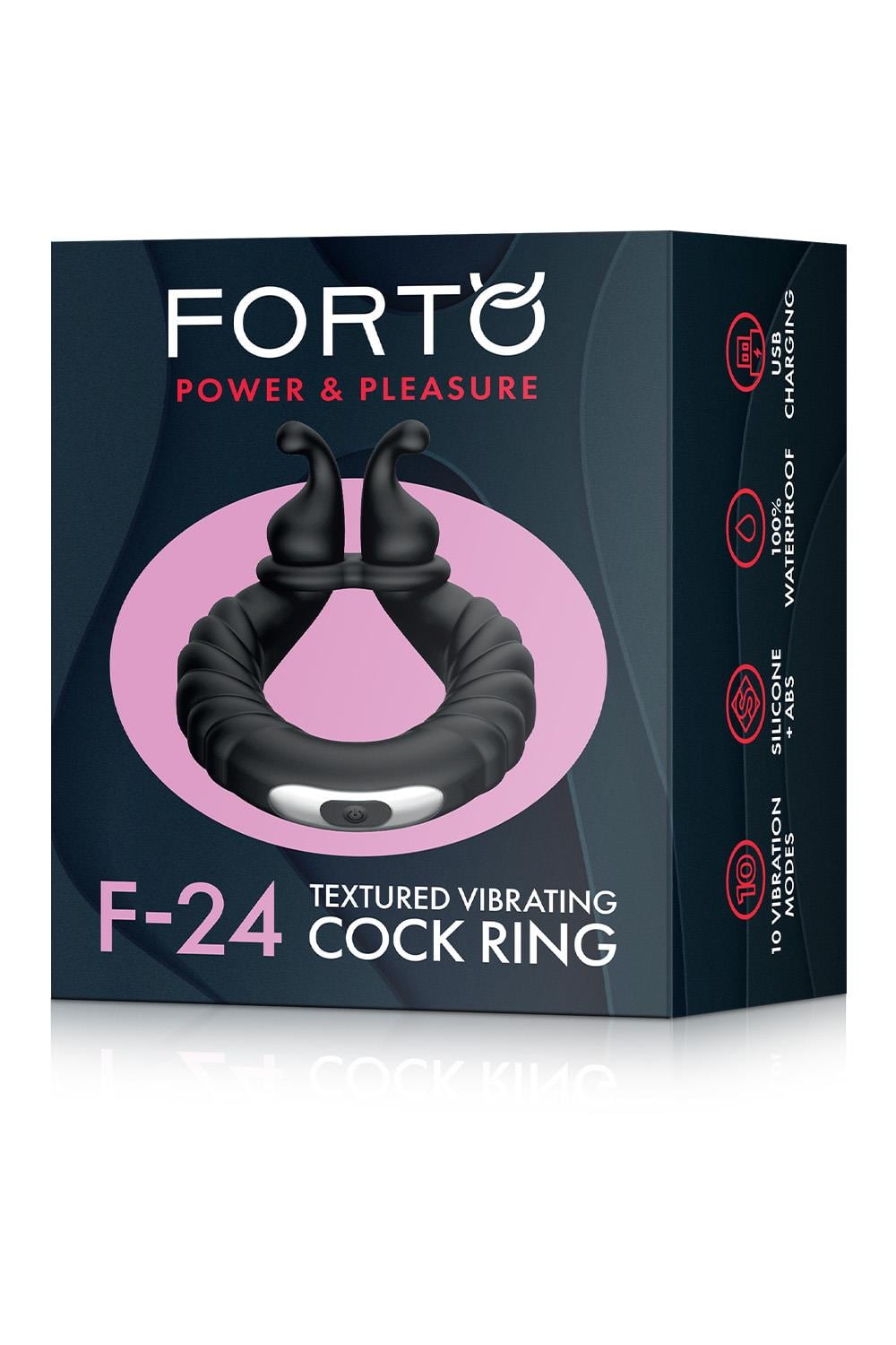 Forto F-24 Textured Vibrating Cockring