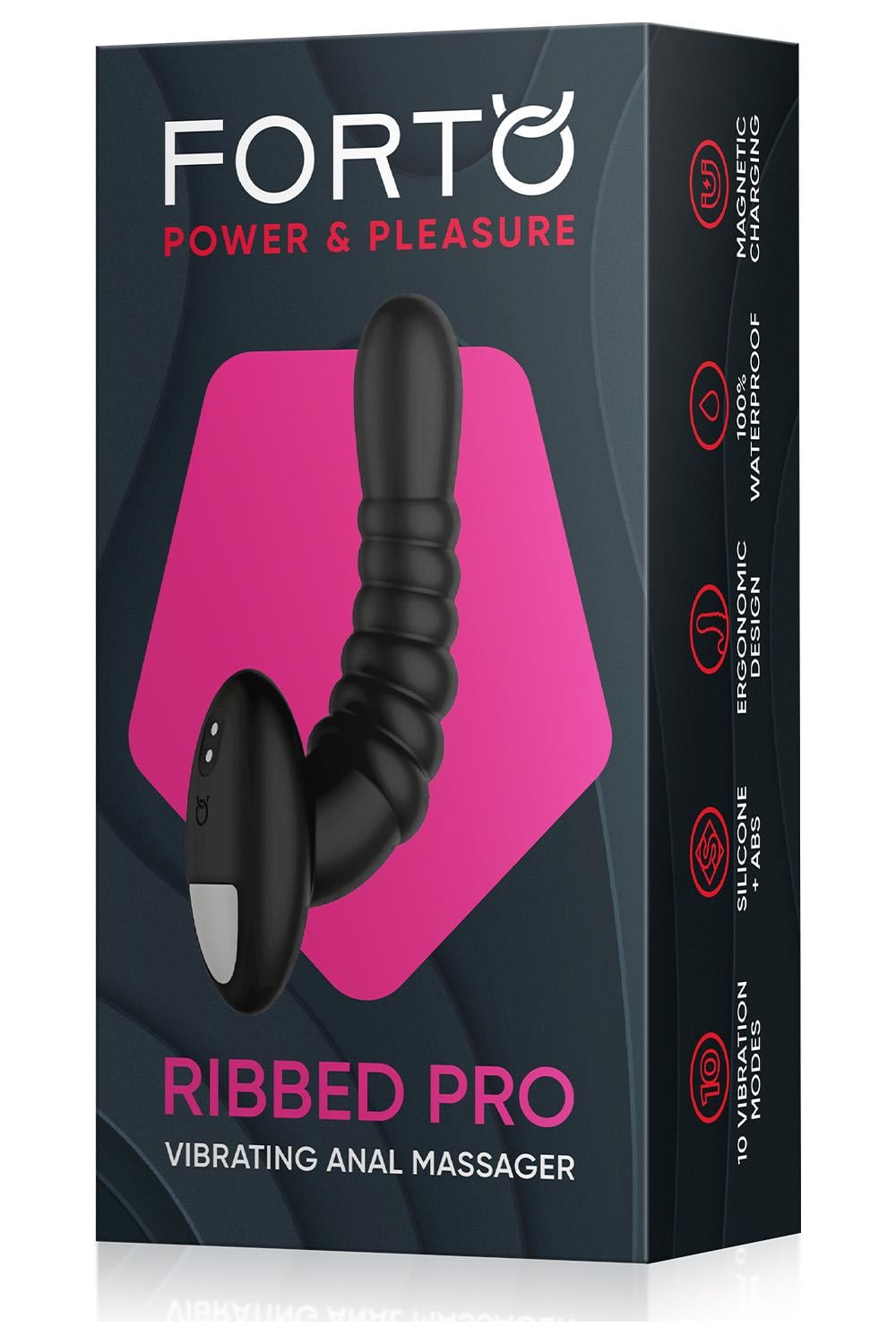 Forto Ribbed Pro Vibrating Massager