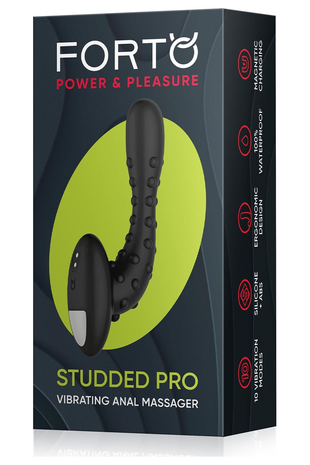 Forto Studded Pro Vibrating Massager