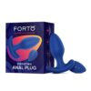 Forto Vibrating Anal Plug Blue