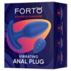 Forto Vibrating Anal Plug Blue