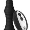 860478.jpg Forto Vibrating Ribbed Plug With Remote Control Small Black
