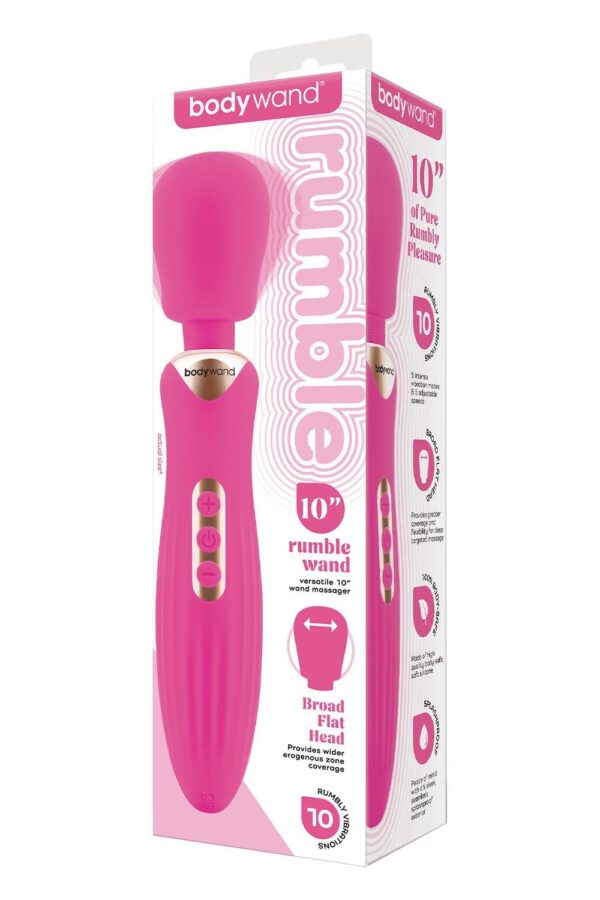870067-P.jpg Bodywand Rumble Wand 10 Inch Hot Pink